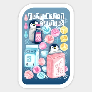 Penguins Peppermint Patties Sticker